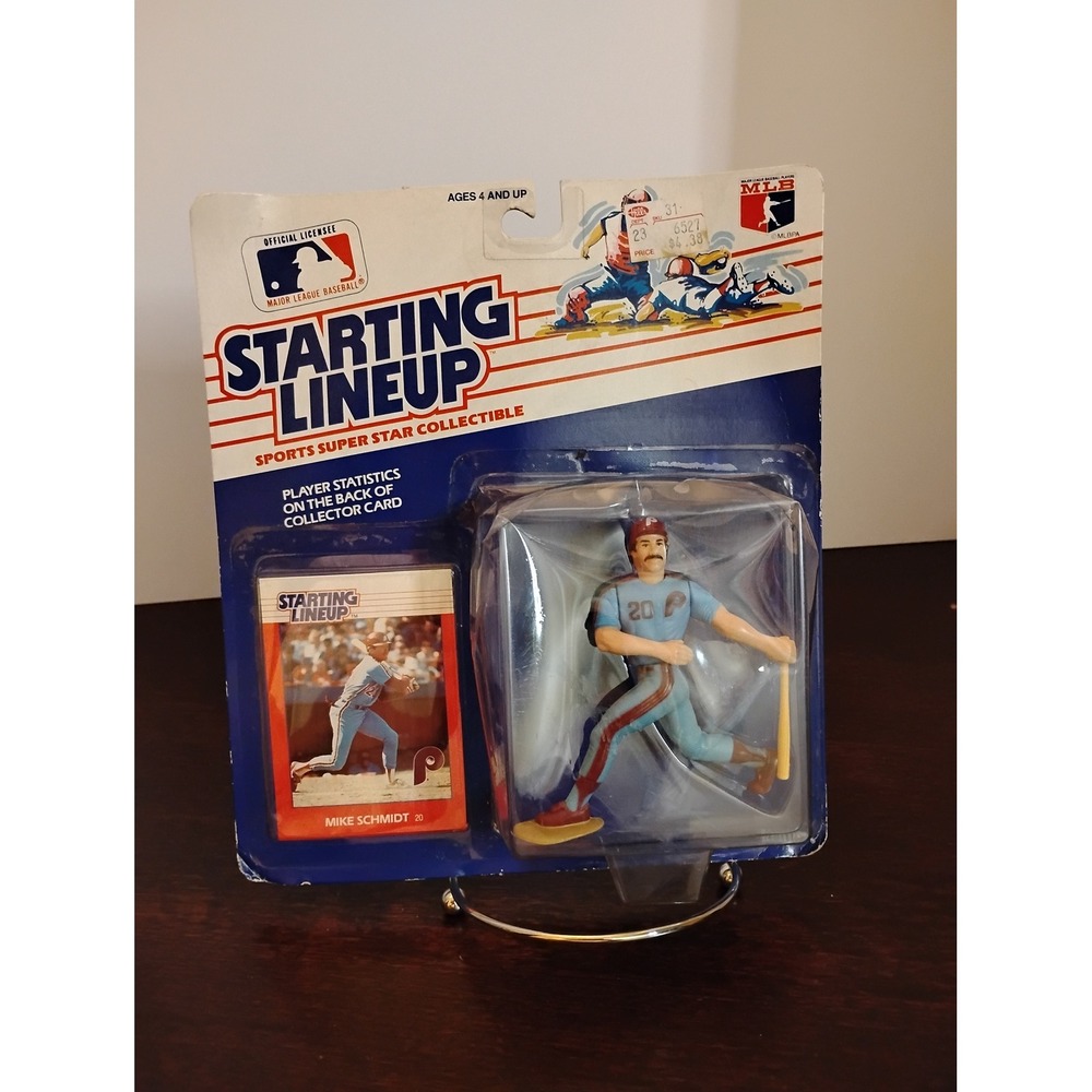 1988 Kenner Starting Lineup Mike Schmidt Philadelphia Phillies Figure with Card